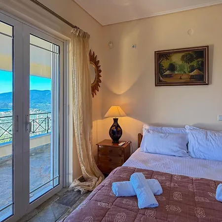 Vila Nimfi For 8 With Pool And Maginificent Sea View Galatakion