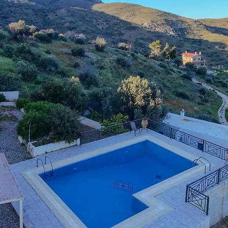 Vila Nimfi For 8 With Pool And Maginificent Sea View Galatakion